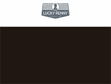 Tablet Screenshot of luckypennycreative.com